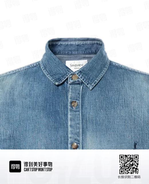 现货  YSL圣罗兰牛仔衬衫 可当薄外套夹克 小号女士可穿... 商品图0