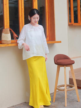 【线上专属】半裙（24806866-黄栗留）