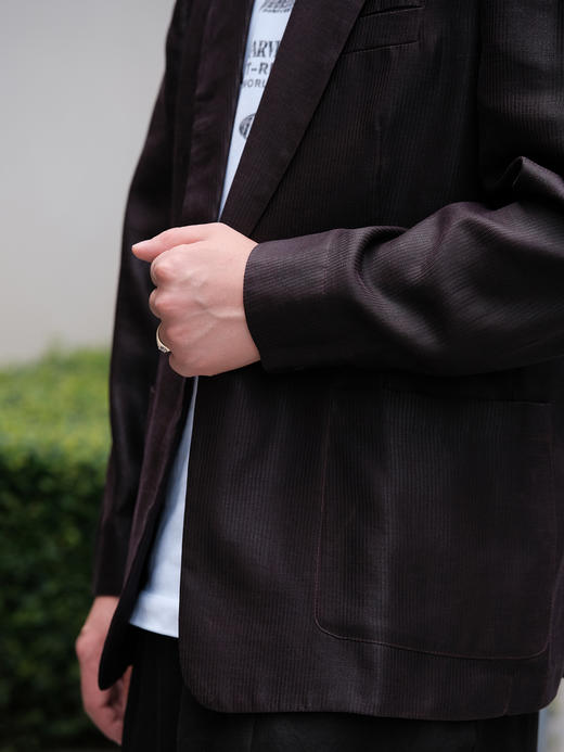 盛唐婧 | 轻奢真丝香云纱男款西装外套 商品图2