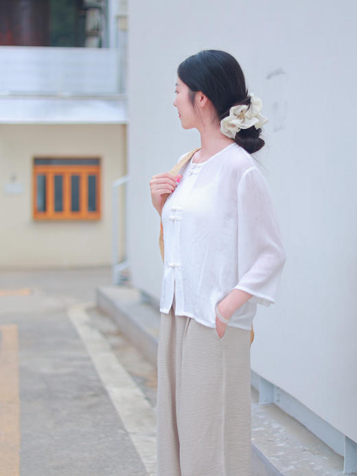 【线上专属】直筒裤（25709407-绿豆褐） 商品图4