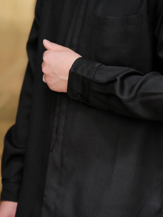 盛唐婧 | 中式百搭香云纱男款衬衫 商品图2