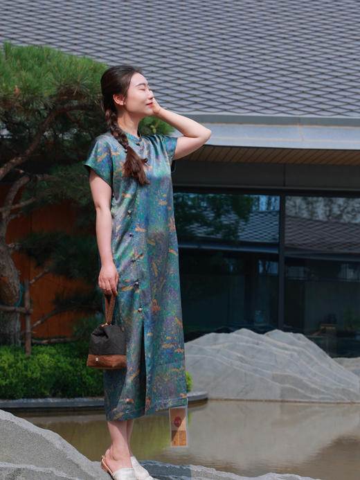 【抖音专属】新中式连衣裙（25707414-锦觅） 商品图2