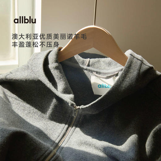 【冬Vol.0】allblu女装“小圈圈微肌理”25冬美丽诺羊毛毛呢外套｜温暖轻盈ZY 商品图4