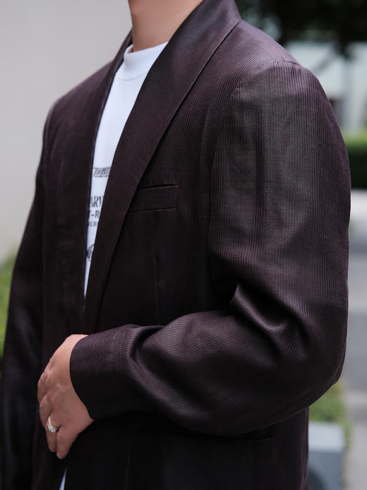 盛唐婧 | 轻奢真丝香云纱男款西装外套 商品图3