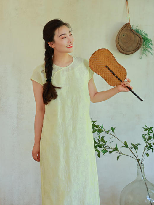 【抖音专属】新中式连衣裙（25707307-远山） 商品图2