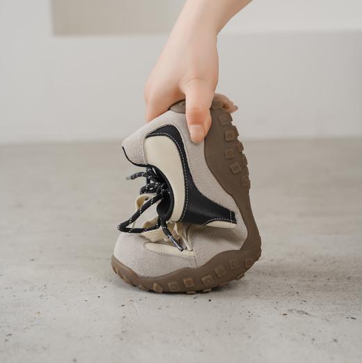 西村名物2025年秋季新款运动休闲复古透气双鞋带平底德训靴赛车鞋T25CM31771 商品图11