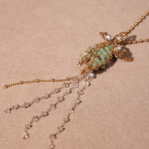 北京仓｜TATABORELLO-TIGLIO-绿色 东陵石 项链［意大利设计师］ 商品图1