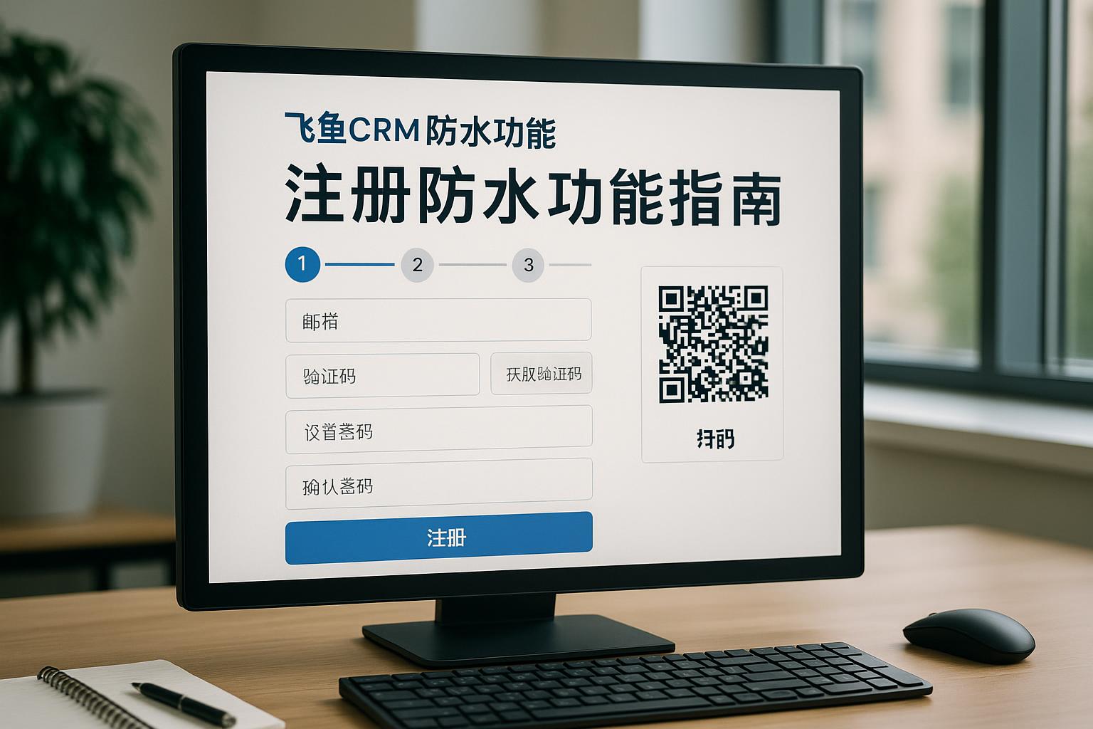 如何开始飞鱼CRM防水功能注册？
