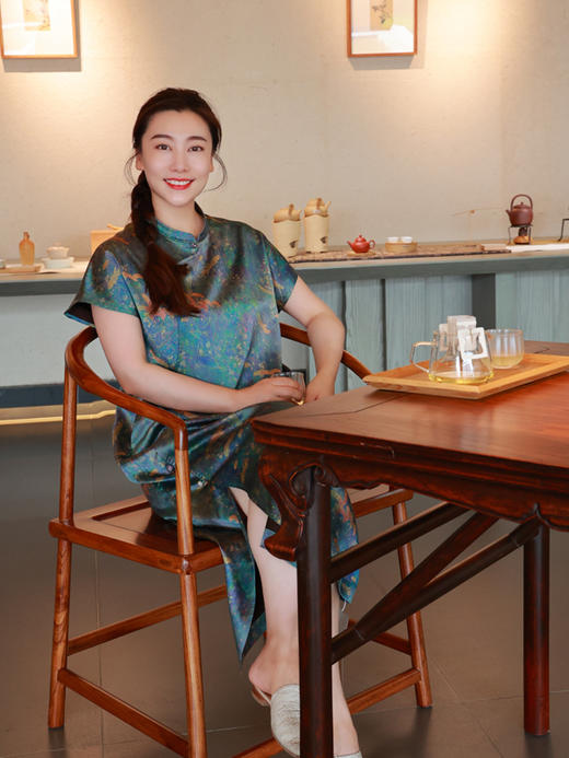 【抖音专属】新中式连衣裙（25707414-锦觅） 商品图4