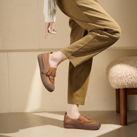 西村名物2025年秋季新款超轻厚底防滑橡胶底软底舒适勃肯鞋休闲鞋T25CM30751 商品图4