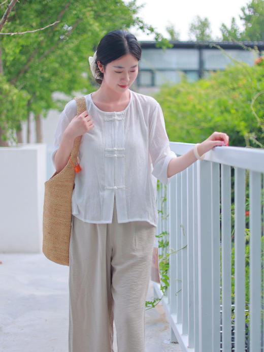 【线上专属】直筒裤（25709407-绿豆褐） 商品图2