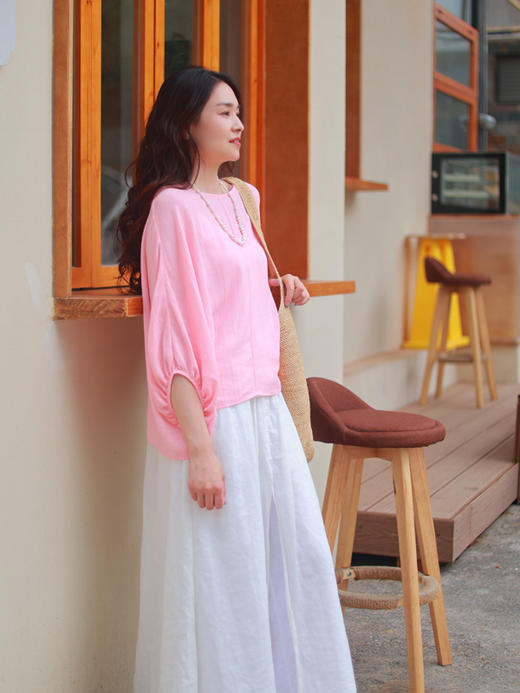 【线上专属】新中式上衣（25708318-桃夭） 商品图1