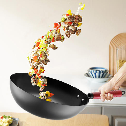 爱仕达CF32B6TG精铁无涂层爆炒锅【BH】【TL】 商品图3