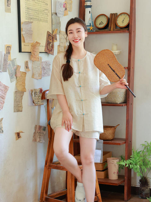 【2026东衣作】新中式衬衣（25710442玉桂） 商品图2