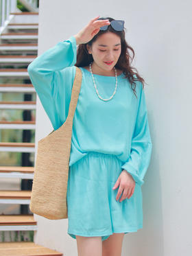 【抖音专属】新中式上衣（25708300-清水蓝）