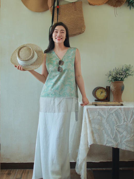 【抖音专属】新中式马甲（25704431-行香子） 商品图1