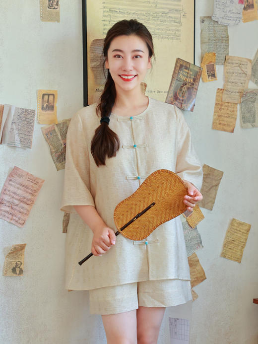 【2026东衣作】新中式衬衣（25710442玉桂） 商品图0