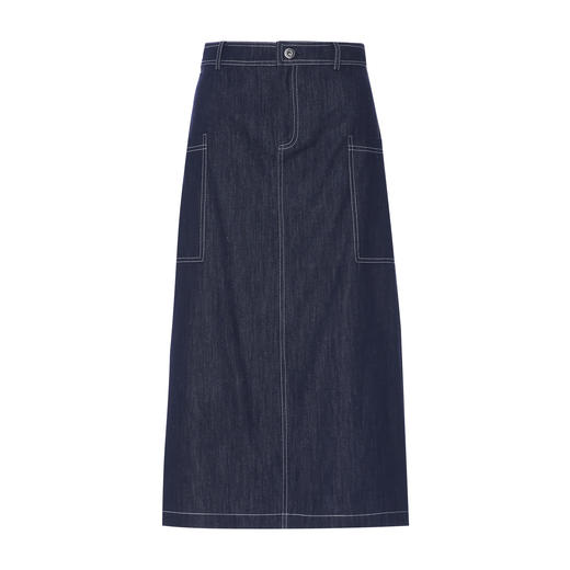 同款下架-EITIE爱特爱高腰背面开叉设计显瘦半身裙C2506818 商品图5