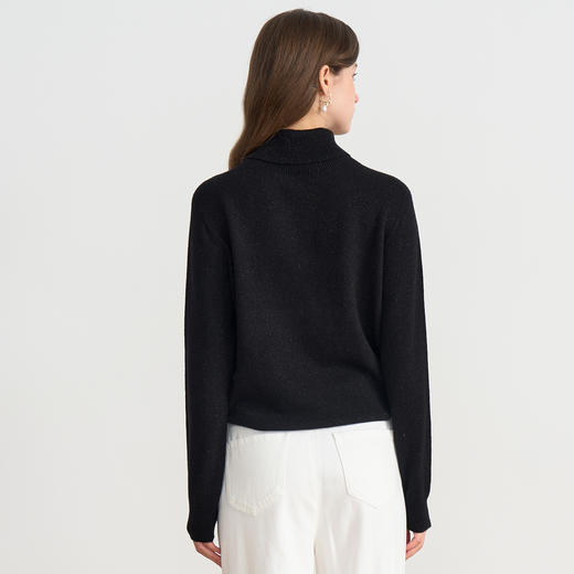 EITIE爱特爱半高领针织衫羊毛打底衫宽松保暖毛衣秋冬新款针织衫D2501901 商品图10