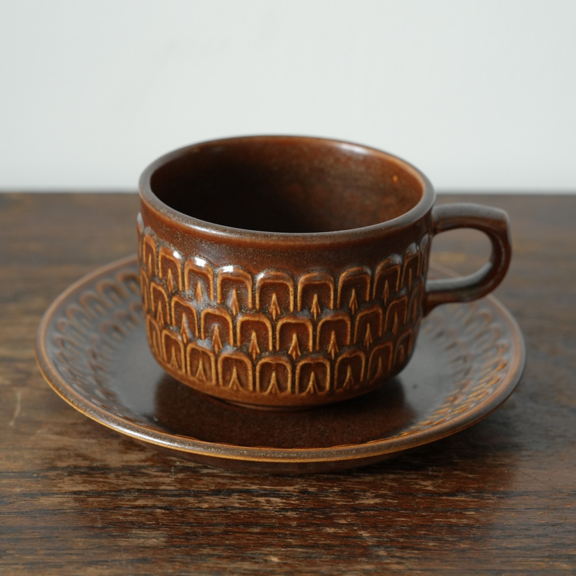【苏州】1960s英国Wedgwood Pennine系列咖啡杯碟by Eric Owen  B0238