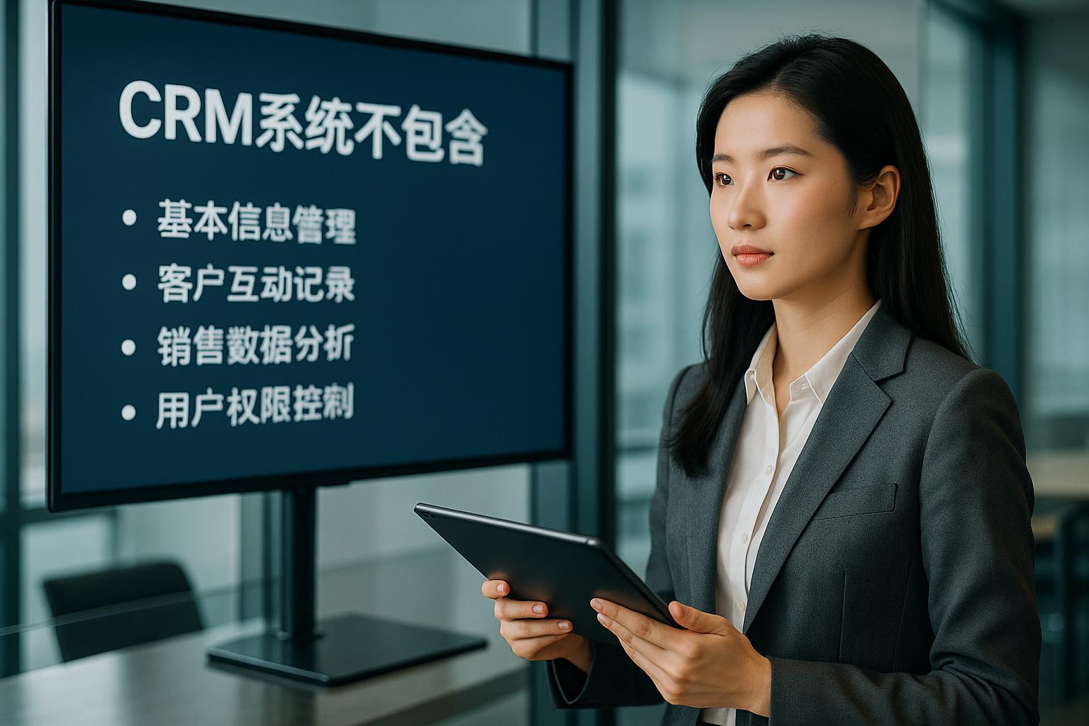 CRM系统不处理哪些财务事务？