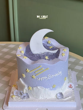 ins月亮许愿池蛋糕