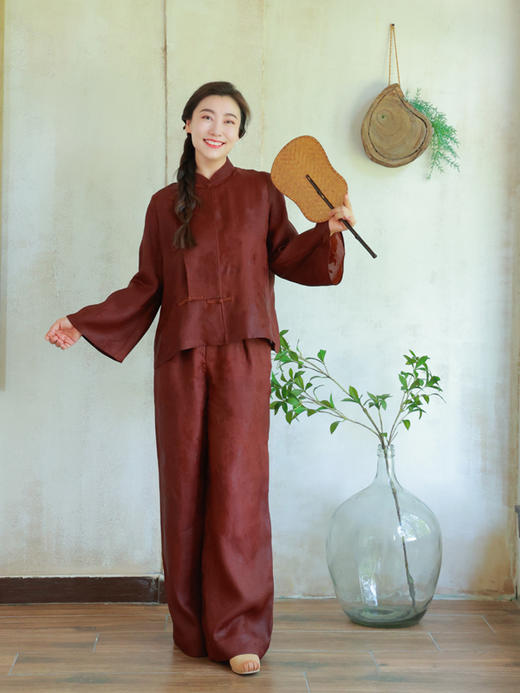 【抖音专属】新中式衬衣（25710283-云放） 商品图1