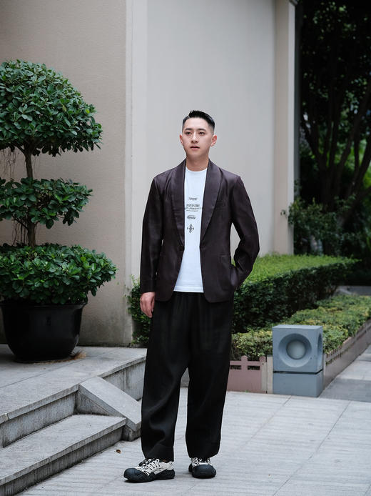 盛唐婧 | 轻奢真丝香云纱男款西装外套 商品图6