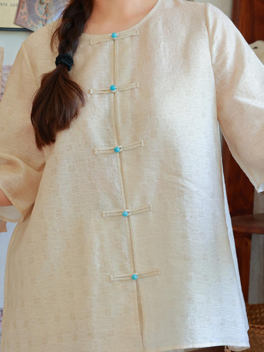 【2026东衣作】新中式衬衣（25710442玉桂） 商品图4