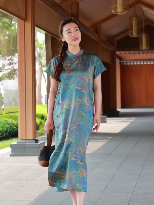 【抖音专属】新中式连衣裙（25707414-锦觅） 商品图1