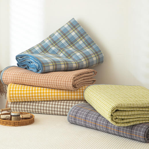 自然醒全棉色织水洗棉床盖枕套系列JY 商品图13