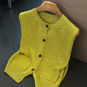 【不退不换】良木礼开扣背心（Q258306F）