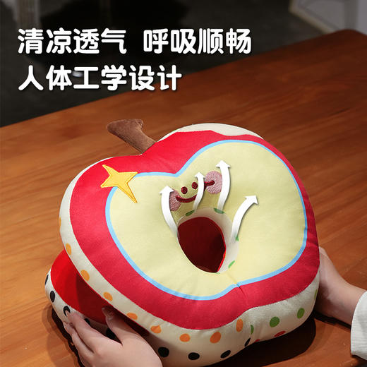 自然醒印花苹果华夫格双面午睡枕QYL 商品图3