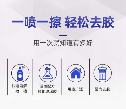 严选 强力快速去除剂清除溶解剂502解胶剂瓷砖ab胶除胶剂神器瓶装450ml 商品图3