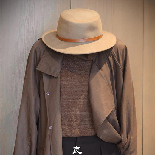 【预售7天】良木礼翻领风衣（腰带）（Q2584231） 商品图1