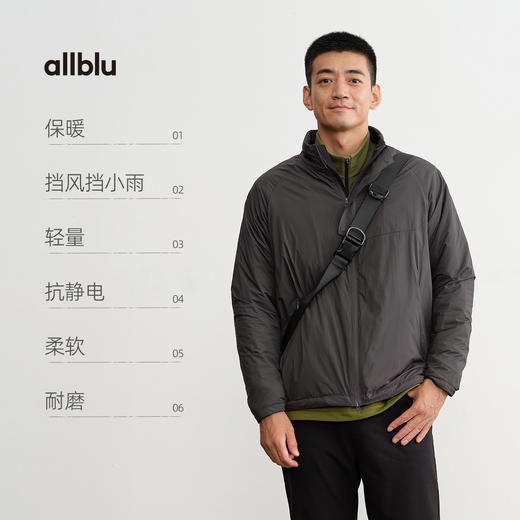 【秋Vol.4】allblu男装"超轻量"25秋保暖立领外套｜轻量抓绒网眼ZY 商品图2