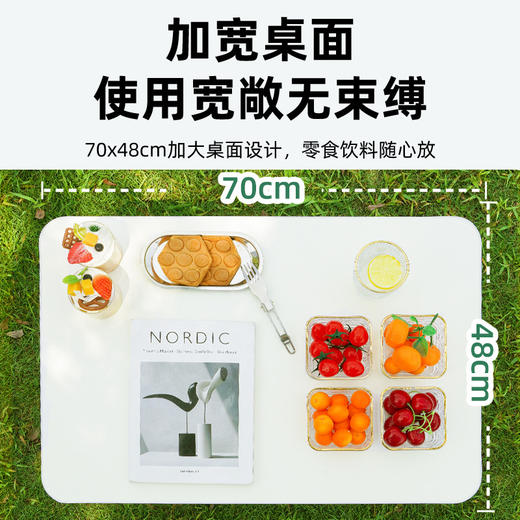 户外露营桌折叠桌 小桌子野餐桌野炊装备用品套装超轻野营野外便携1张 商品图2