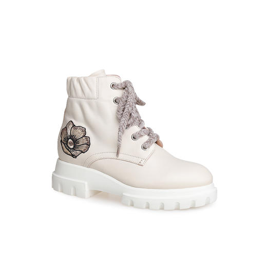 豪麟名鞋AGL女鞋马丁靴羊皮革D756596杏色 商品图0