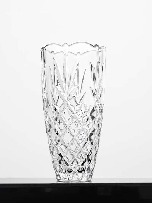 捷克原装进口水晶玻璃花瓶BOHEMIA 桌面插花摆件透明复古居家装饰波西米亚凤凰花瓶25cm 商品图2