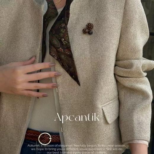 法式小香风外套女高级感气质名媛短款西装上衣 商品图6