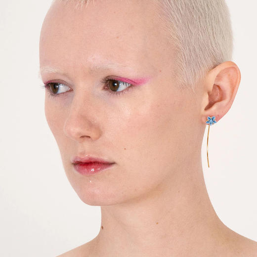 北京仓丨ANDRES GALLARDO-BABY PETUNIA-牵牛花 耳环（单只）［西班牙设计师］ 商品图1