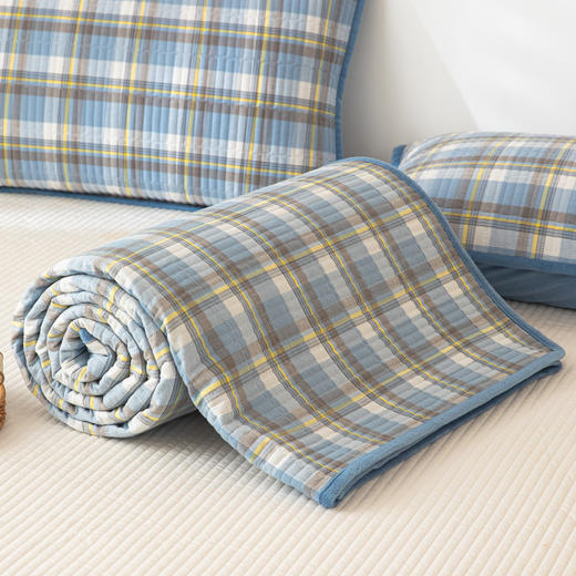 自然醒全棉色织水洗棉床盖枕套系列JY 商品图8