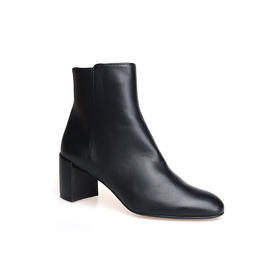 豪麟名鞋AGL女鞋短靴羊皮革D140622黑色