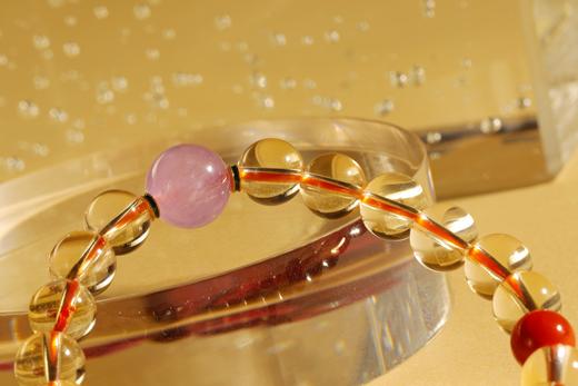 YHSJ0039°霞影澄心·净体黄水晶串饰 商品图5