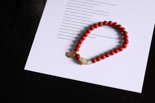 YHZS0153°金玉满算·珠光藏·朱砂手串 商品图1