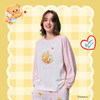 黄油小熊联名[瞌睡熊圆领套装]睡衣撞色萌趣可爱温馨格纹柔软亲肤家居服 商品缩略图1