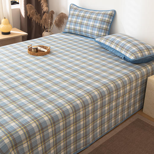 自然醒全棉色织水洗棉床盖枕套系列JY 商品图3