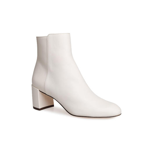 豪麟名鞋AGL女鞋短靴羊皮革D140622米白色 商品图0