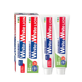 狮王小苏打美白牙膏套组（葡萄柚120g+沁凉青柠120g）