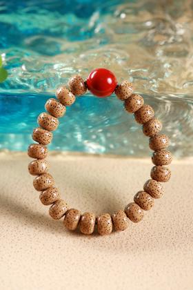 DQ0297°沉籽菩提+大漆手串